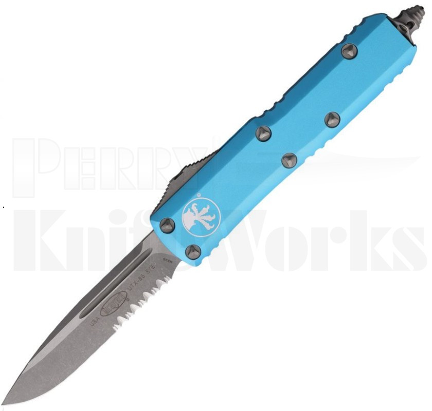 Microtech UTX-85 S/E OTF Automatic Knife Turquoise 231-11APTQ l For Sale