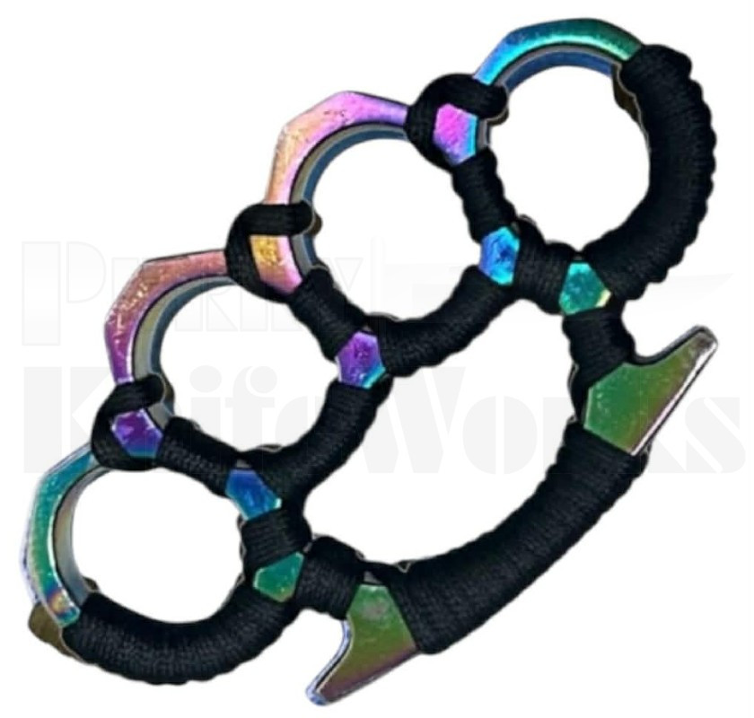 Devils Fist Brass Knuckle Paper Weight Cord-Wrap l Spectrum l For Sale