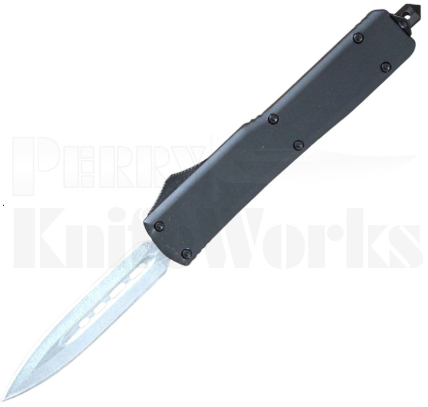 Delta Force Workman D/A OTF Automatic Knife Black l Satin Dagger l For Sale