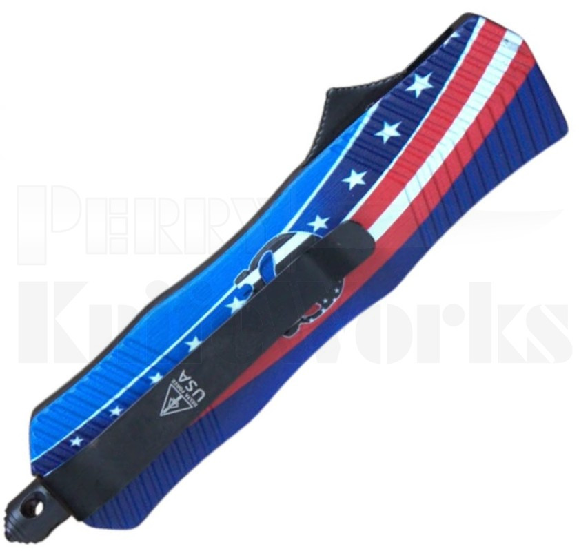 Delta Force Punisher Stars & Stripes OTF Automatic Knife l Two-Tone