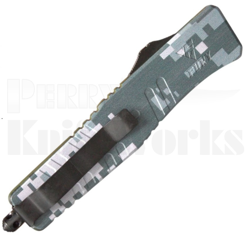 Fury D/A OTF Automatic Knife Digital Camo l 3.50" Two-Tone Blade