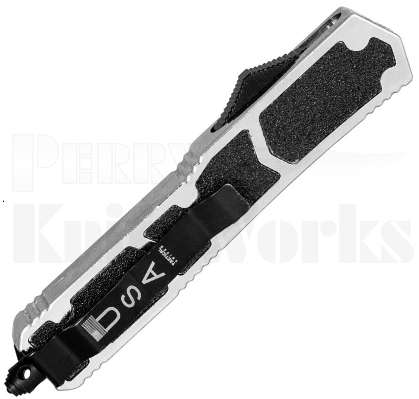 Delta Force D/A OTF Automatic Knife Chrome l Two-Tone Serrated