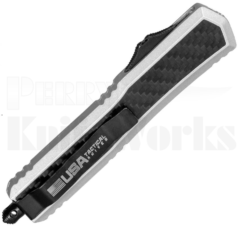 Delta Force Streamline Automatic OTF Knife Carbon Fiber l Black Blade