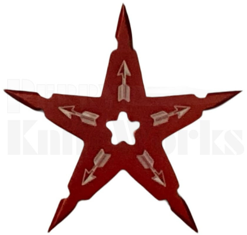 Razor Tactical 5-Point Throwing Star 4" Red l For Sale