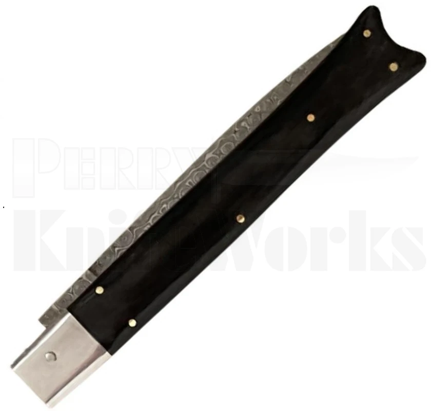 Samir Ahmad 13" Buffalo Horn Fishtail Automatic Knife