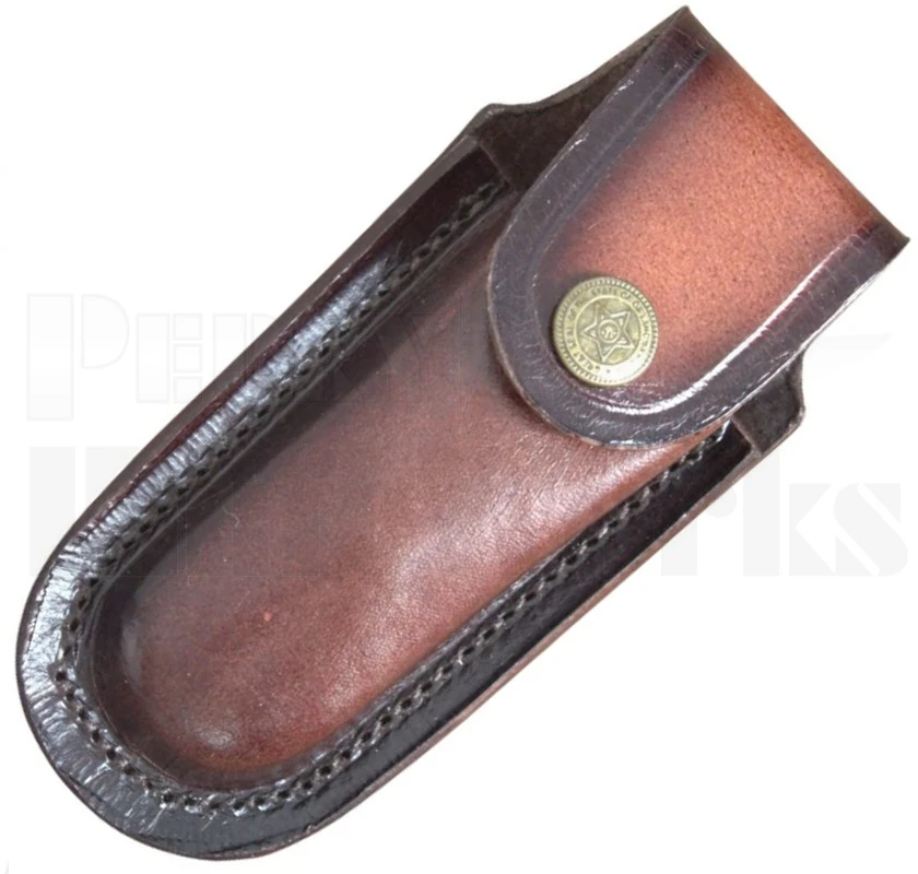 Samir Ahmad 9" Buffalo Horn Leverlock Automatic Knife l Damascus l Sheath