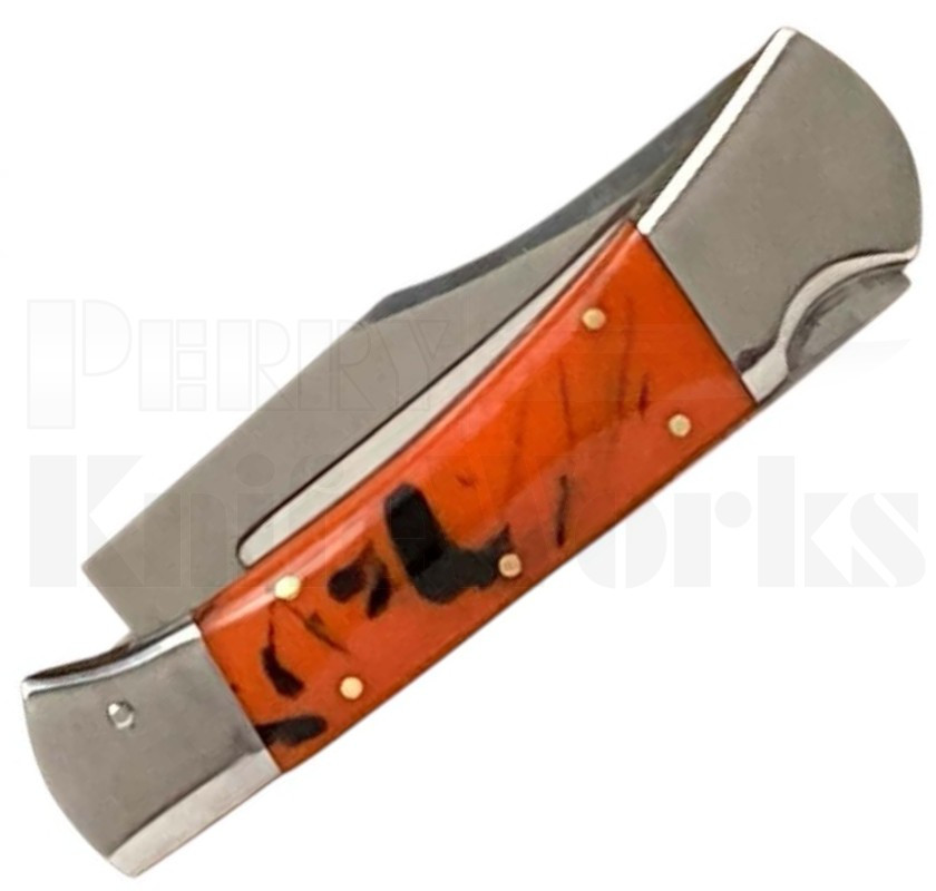 Orang Zaib 9" Orange Acrylic Automatic Lockback Knife