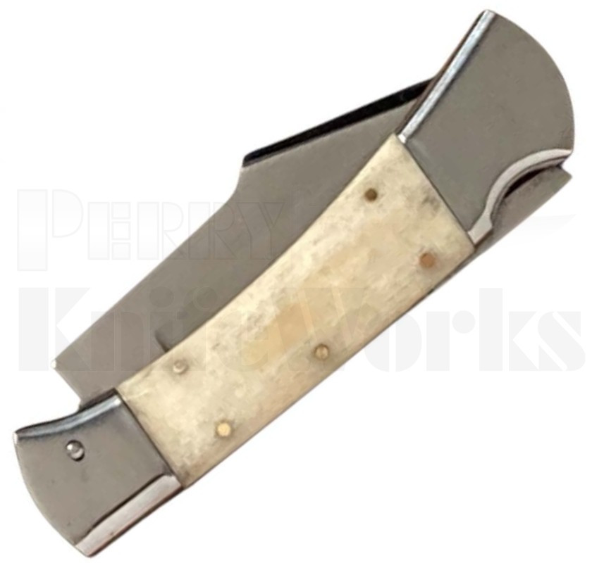 Orang Zaib 9" Camel Bone Automatic Lockback Knife