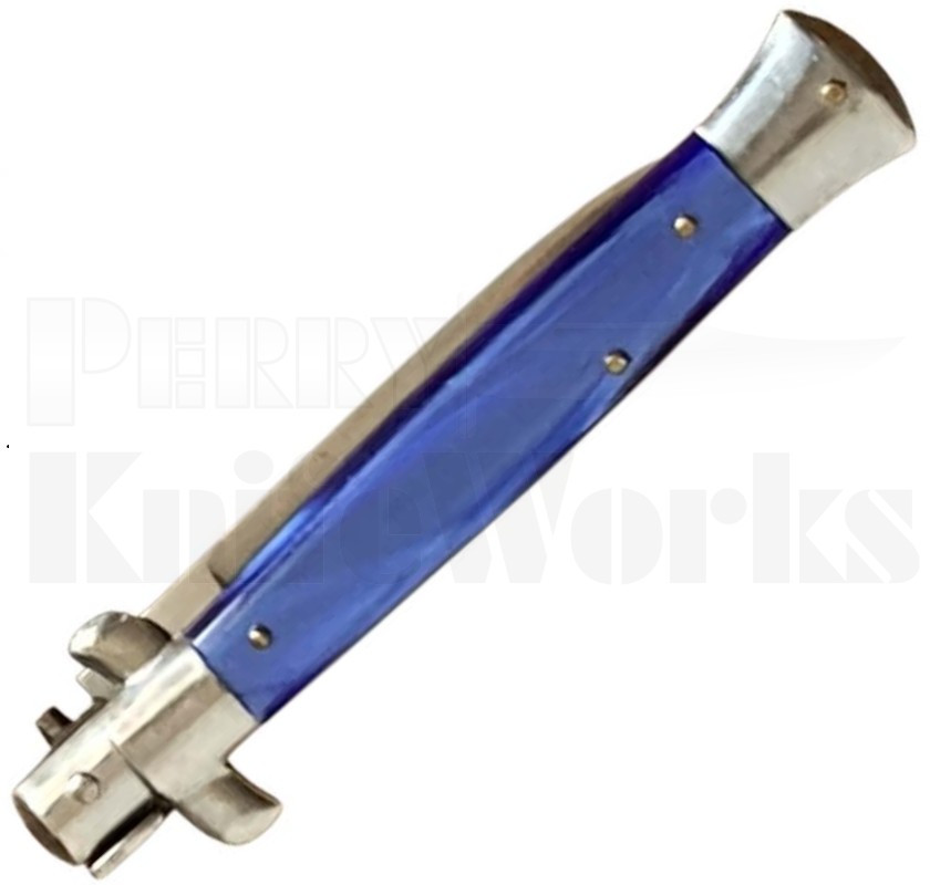 Renzo Beltrame 9" Blue Pearlex Stiletto Automatic Knife