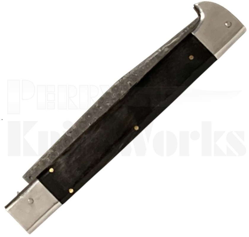 Samir Ahmad 13" Buffalo Horn Leverlock Automatic Knife l Damascus