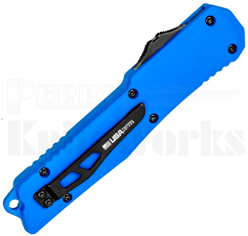 Delta Force Streamline Automatic OTF Knife Blue l Drop Point