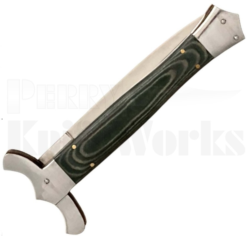 Orang Zaib 13" Bolster Lock Automatic Knife Green G-10