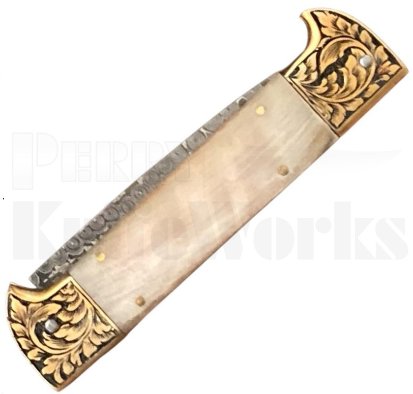 Samir Ahmad 9" Rams Horn Leverlock Automatic Knife