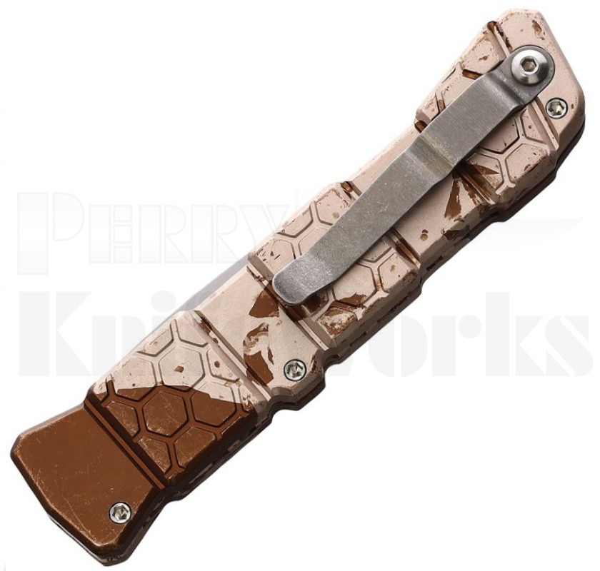 Piranha 21 Automatic Knife Camo Aluminum l Mirror Blade