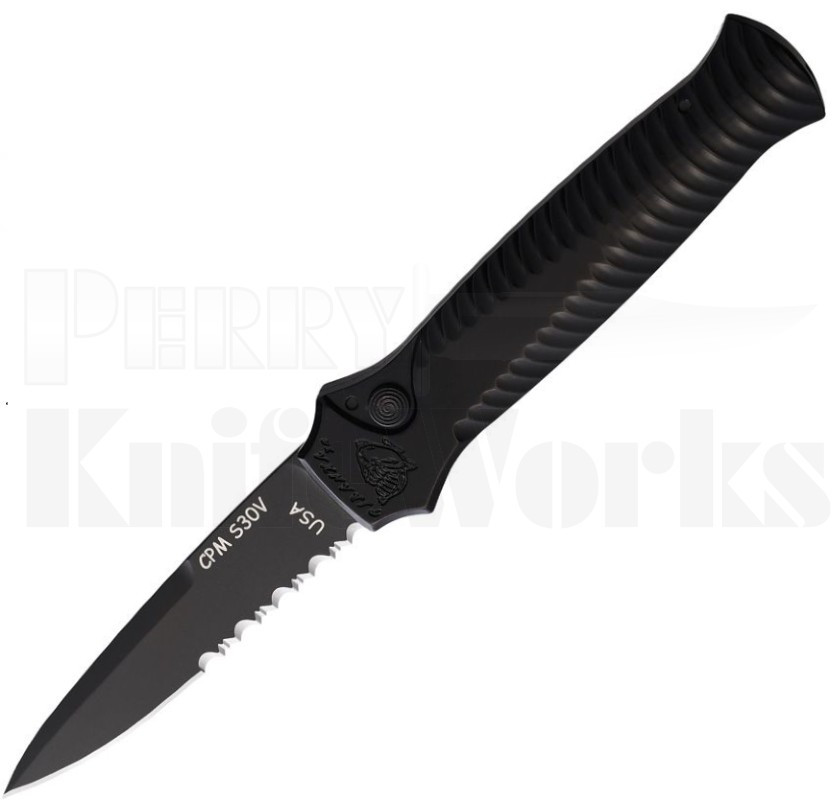 Piranha MiniGuard Automatic Knife Black P-7BKTS l For Sale