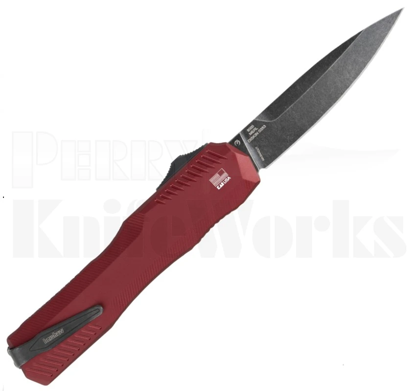 Kershaw Livewire OTF Automatic Knife Merlot 9000MERL
