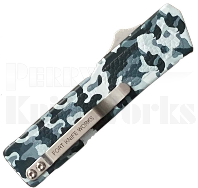 Lightning Gray Camo D/A OTF Automatic Knife l Two-Tone