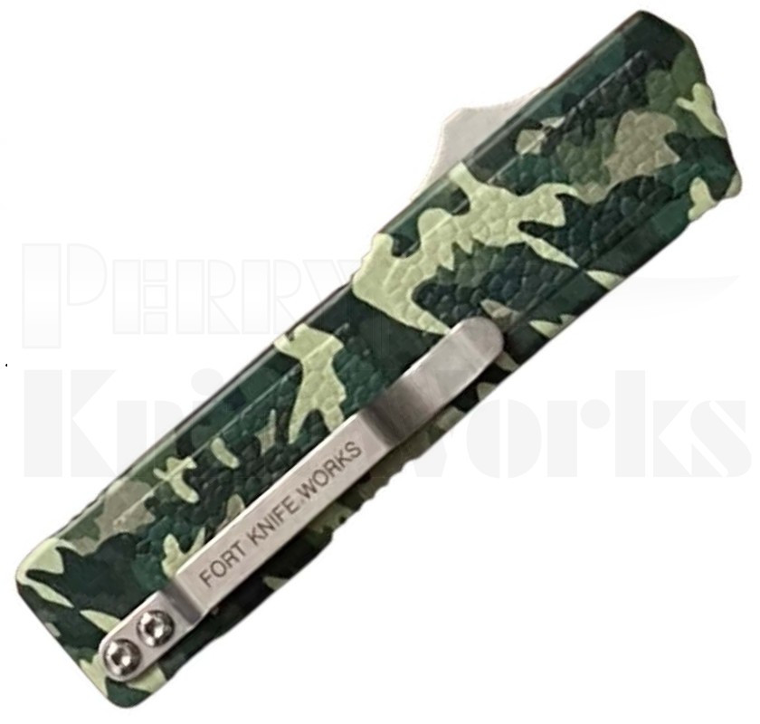 Lightning Green Camo D/A OTF Automatic Knife l Two-Tone