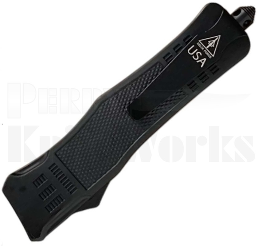 Delta Force OTF Tanto Automatic Knife Black l Damascus Blade