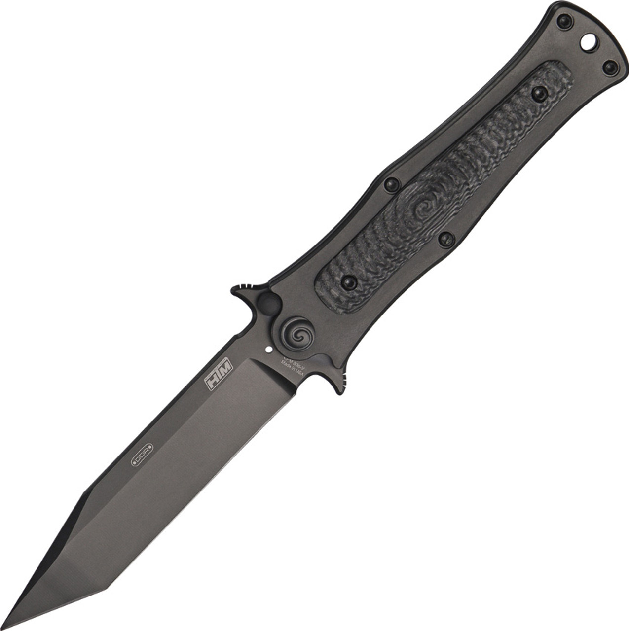 HTM Madd Maxx Frame Lock Flipper Knife (Black DLC)