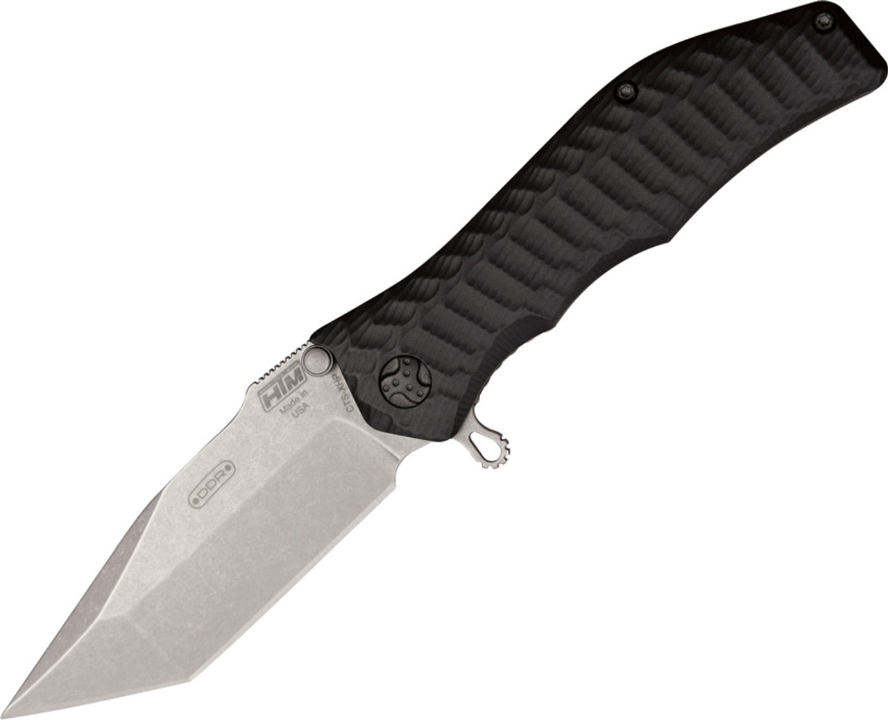 HTM Gun Hammer A/O Black Linerlock Knife (Bead Blast)