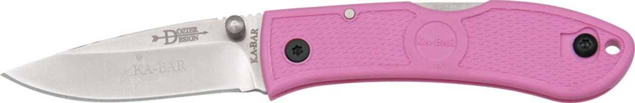 Ka-Bar Dozier Thinks Pink Small Lockback Knife