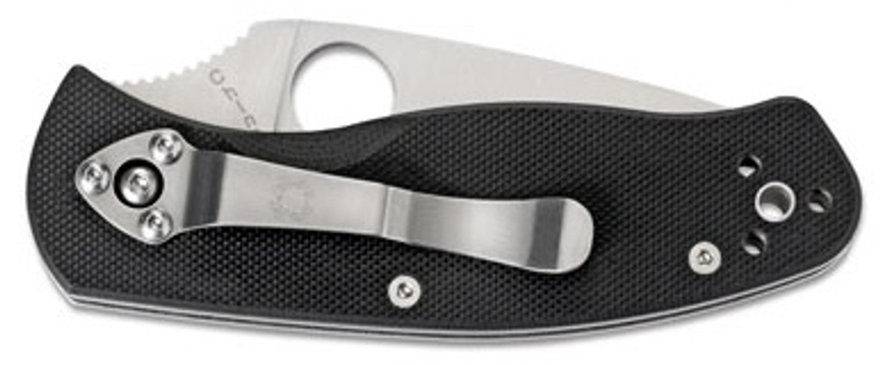 Spyderco Persistence Black Linerlock Knife - Closed