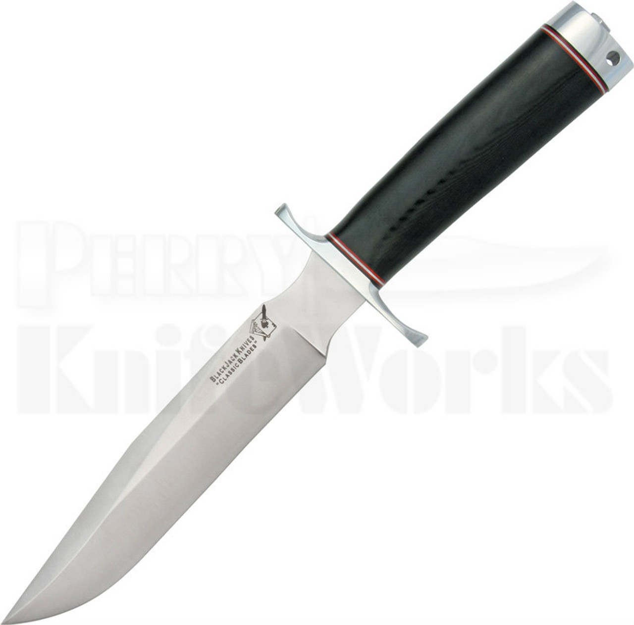 Blackjack Model 1-7 Black Micarta Fighting Knife l For Sale