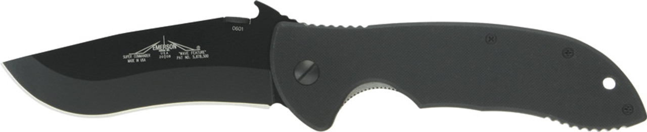 Emerson Knives Super Commander BT Linerlock Knife (Black)