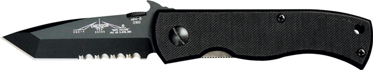 Emerson Knives CQC-7BW-BTS Linerlock Knife (Black)