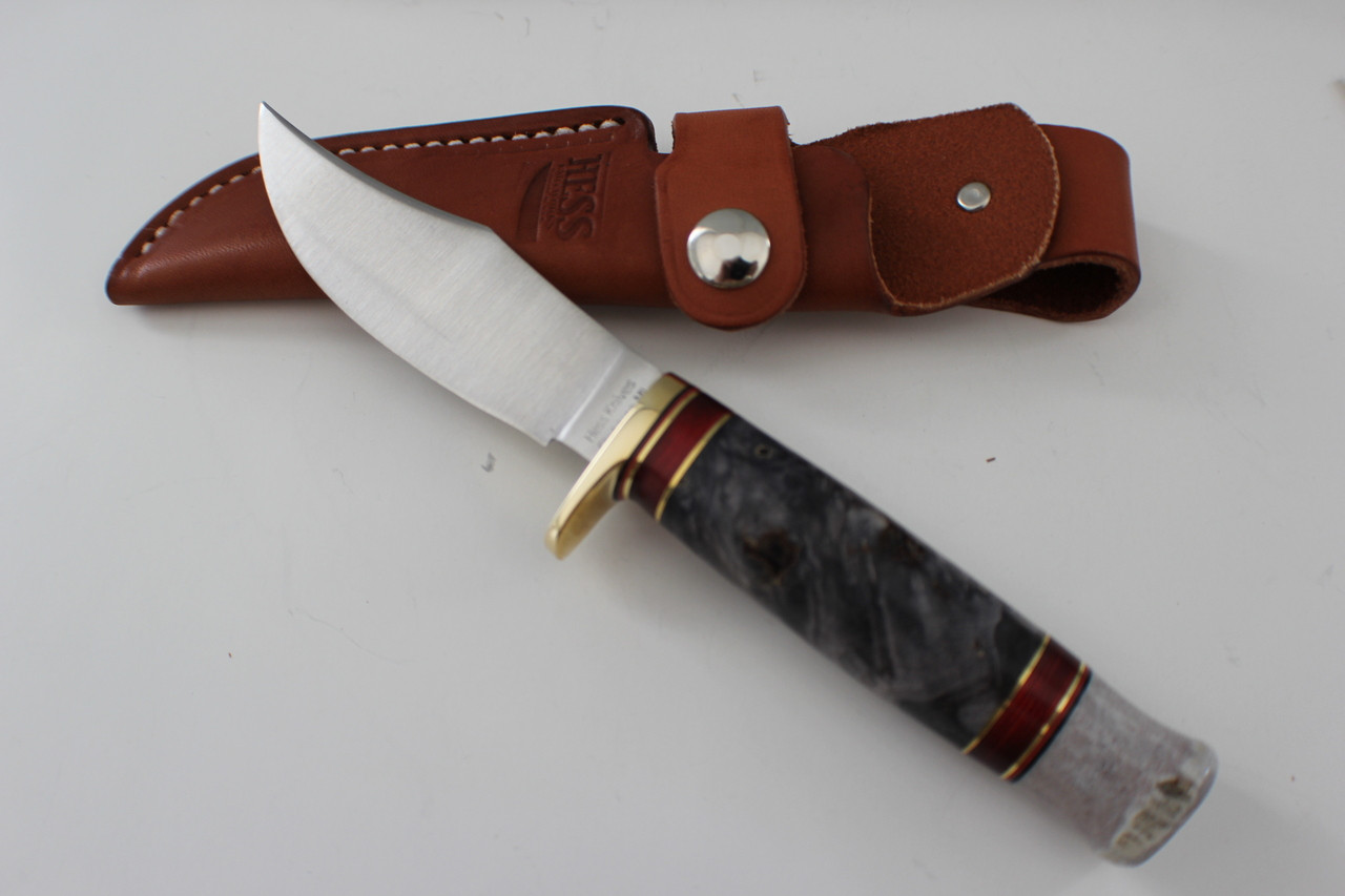 Hess Knifeworks Buckeye Burl Pioneer Knife