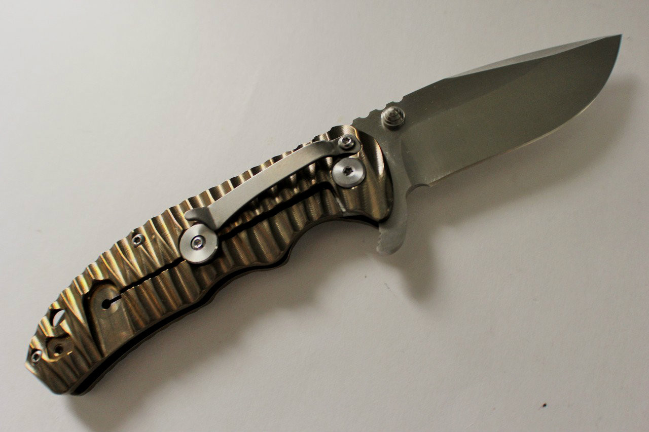 Tim Britton Knives Custom Mini Tango 2 Knife Bronze Titanium - Satin