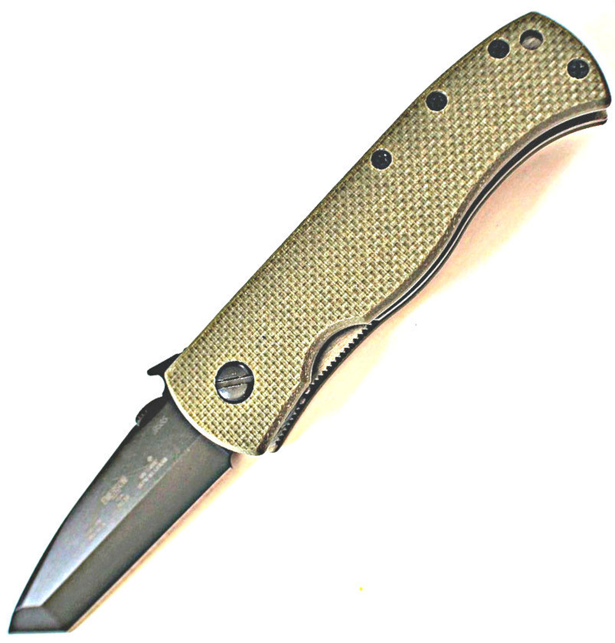 Emerson Knives CQC-7W-BT Jungle Green Knife (Black)