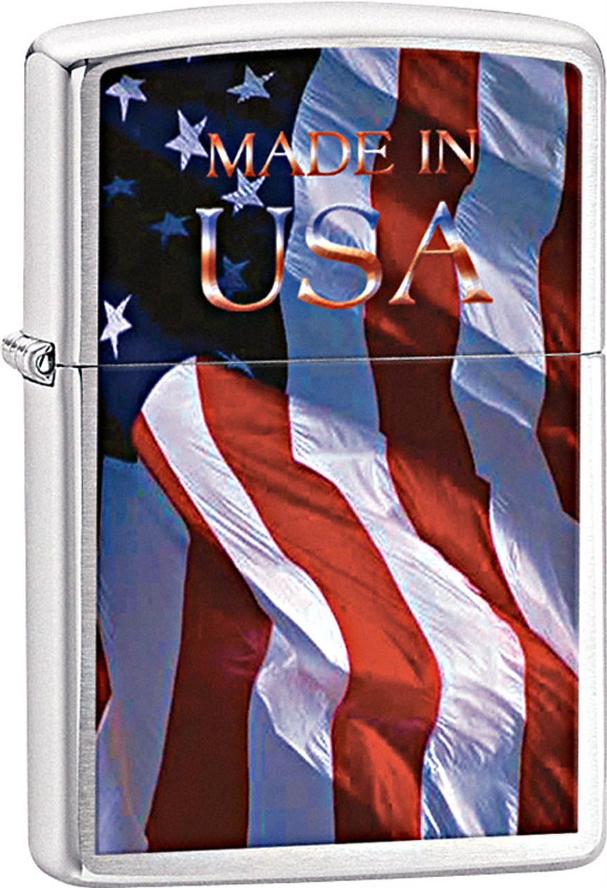 Zippo Made In The U.S.A. Flag Lighter