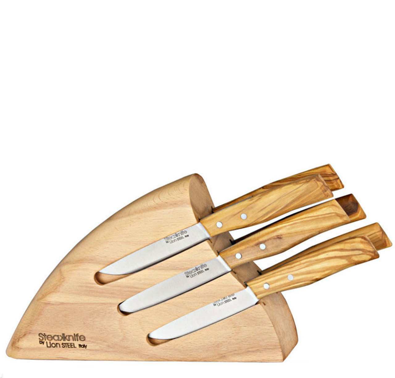 Lion Steel Six Pc Steak Knife Block Set