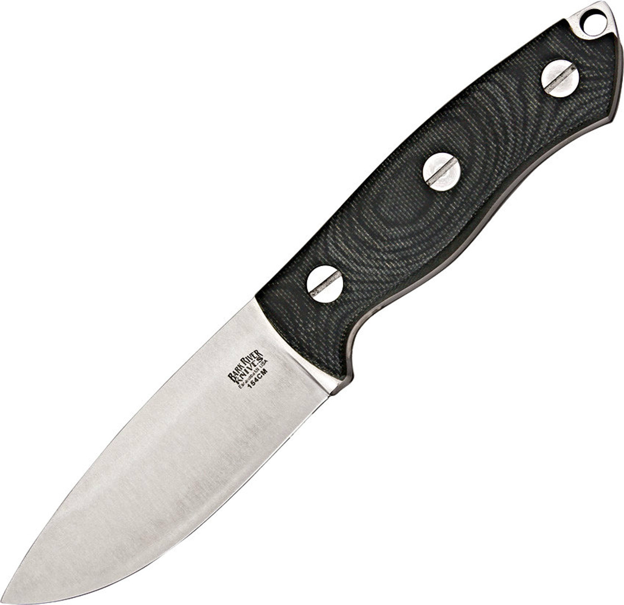 Bark River STS-3 Black Canvas Micarta Knife