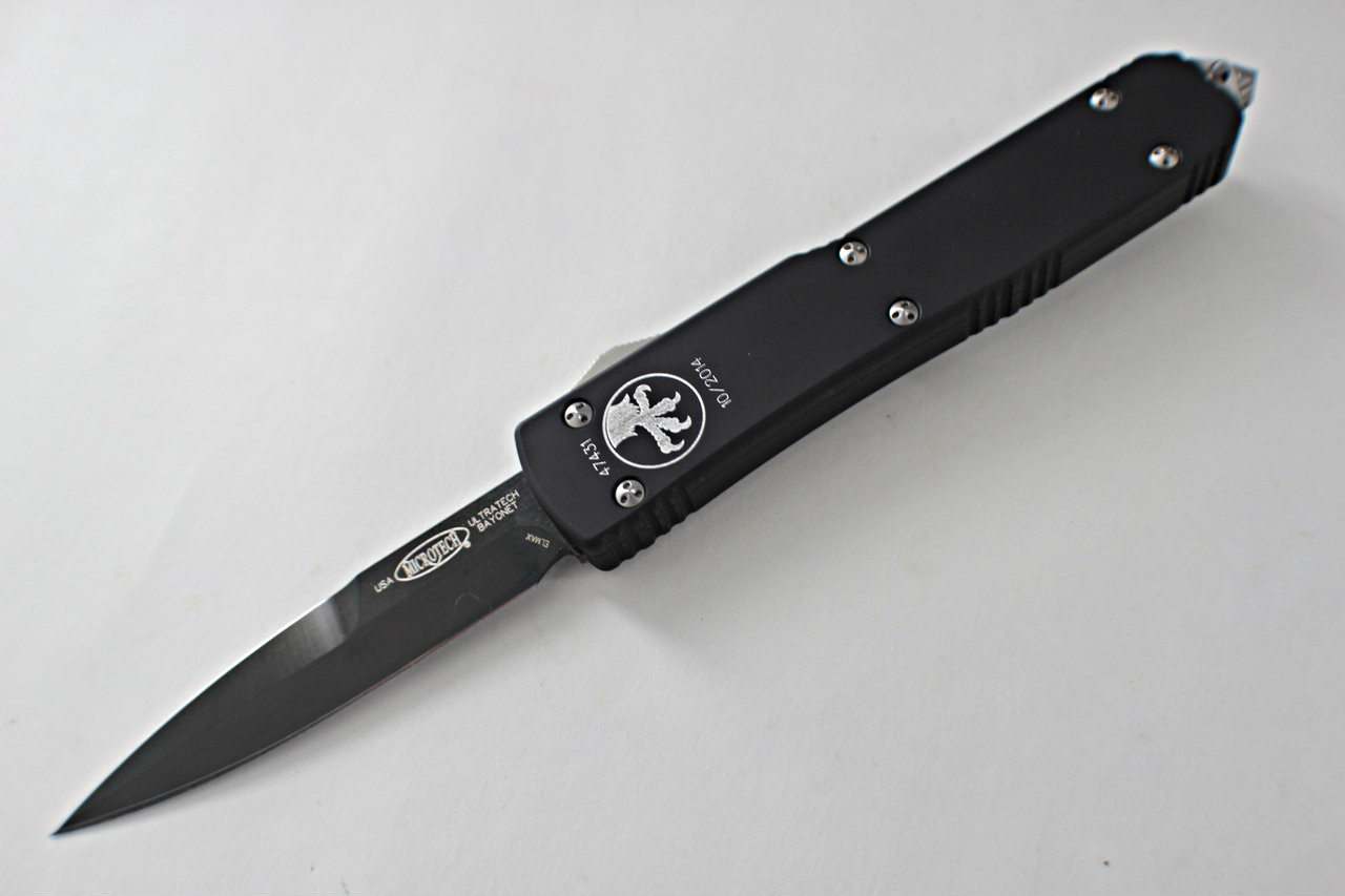 Microtech Ultratech Bayonet Automatic Knife (Black)