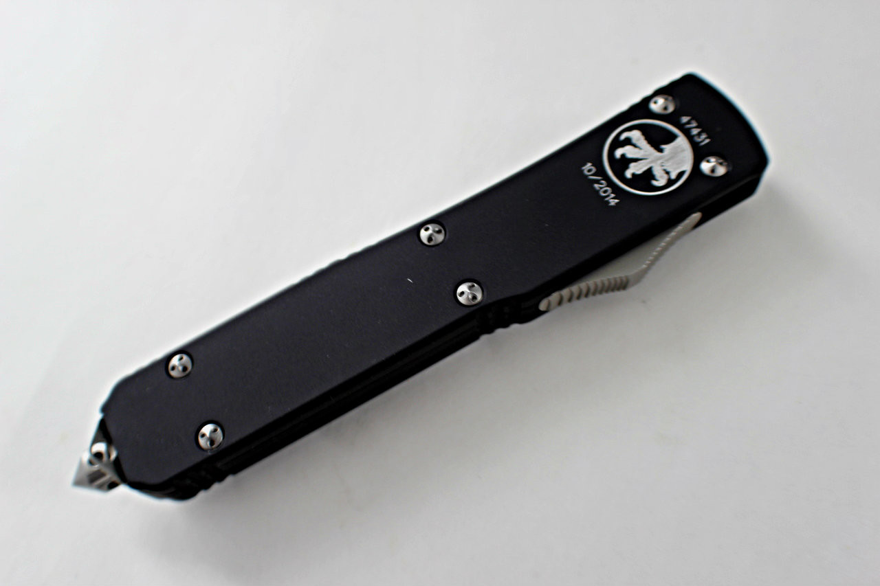 Microtech Ultratech Bayonet Automatic Knife (Black) Closed