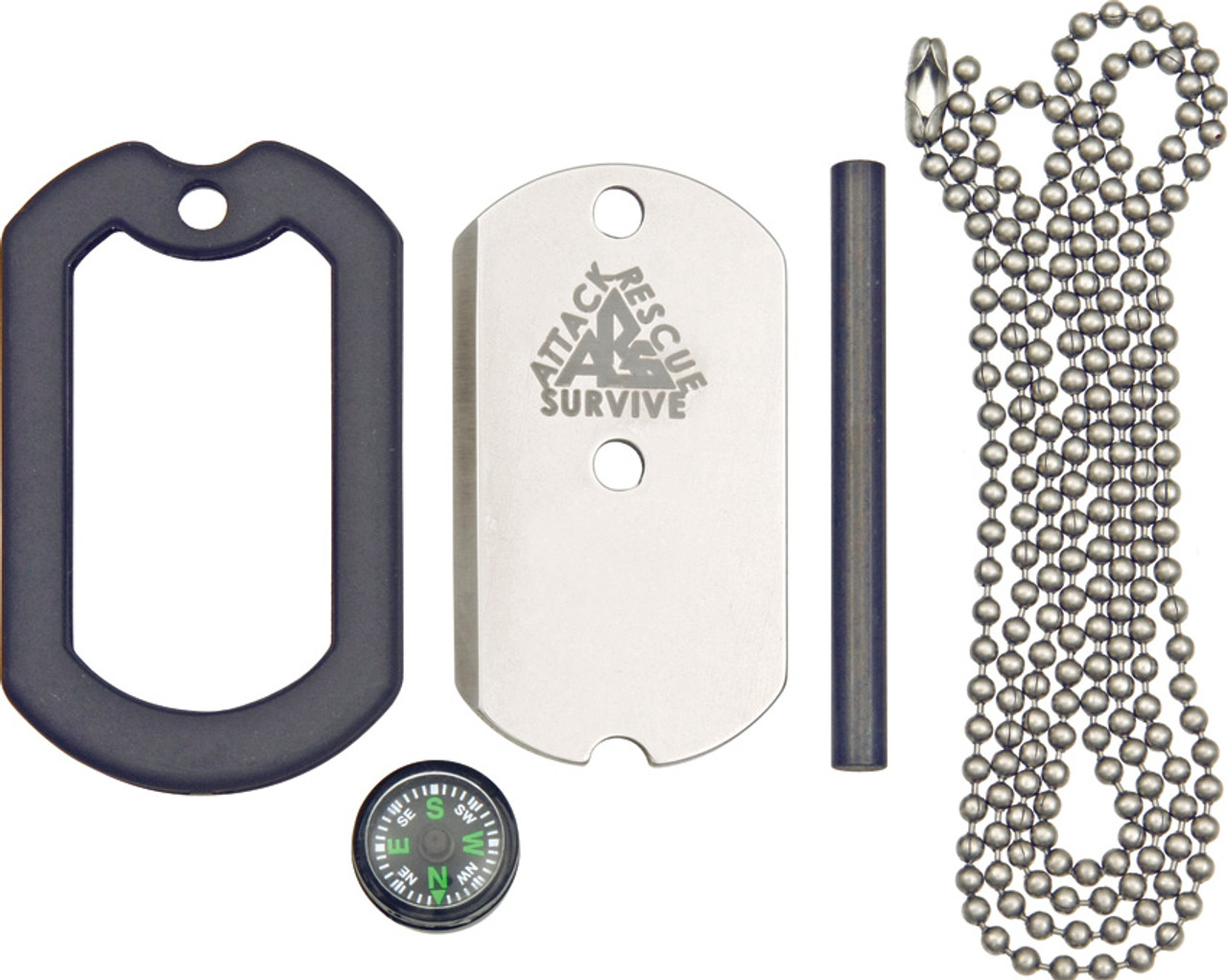 Attack Rescue Survive Dog Tag Deluxe Survival Knife