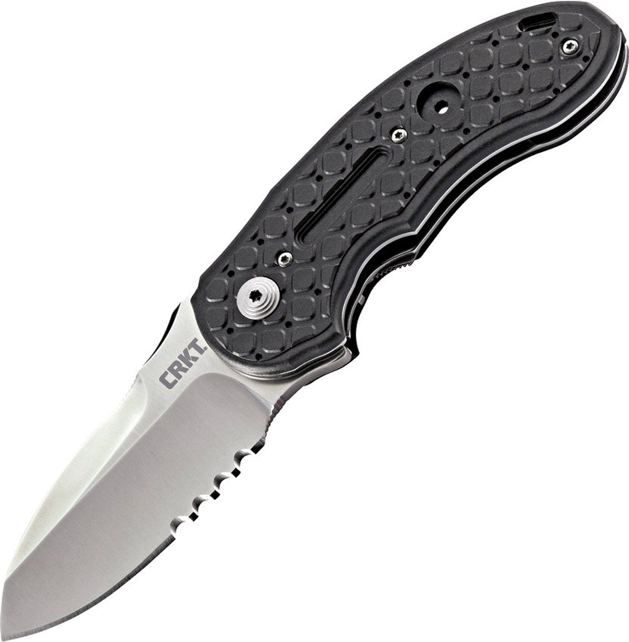 CRKT Ikoma No Time Off Liner Lock Knife Serrated