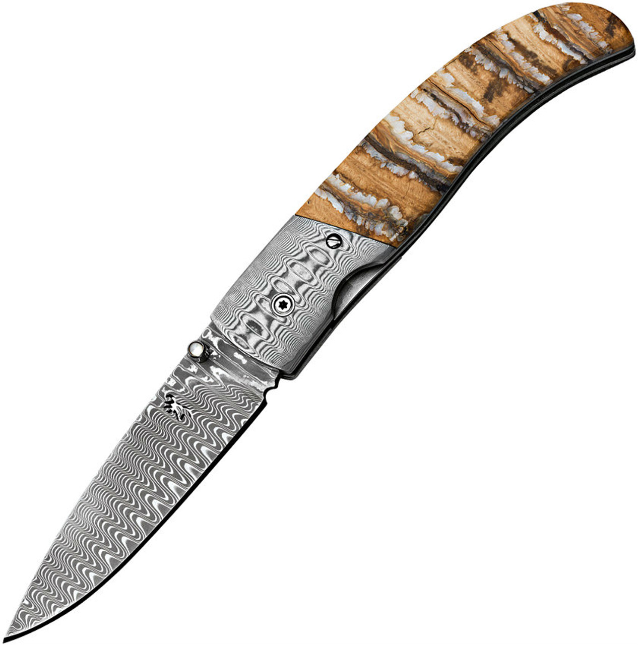 Browning Mammoth Tooth Ivory Linerlock Knife (Damascus) Browning Mammoth Tooth Ivory Linerlock Knife (Damascus)