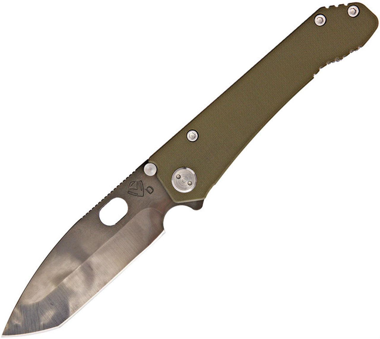 Medford Knife & Tool 187DPT OD Green Frame Lock Knife (Vulcan)