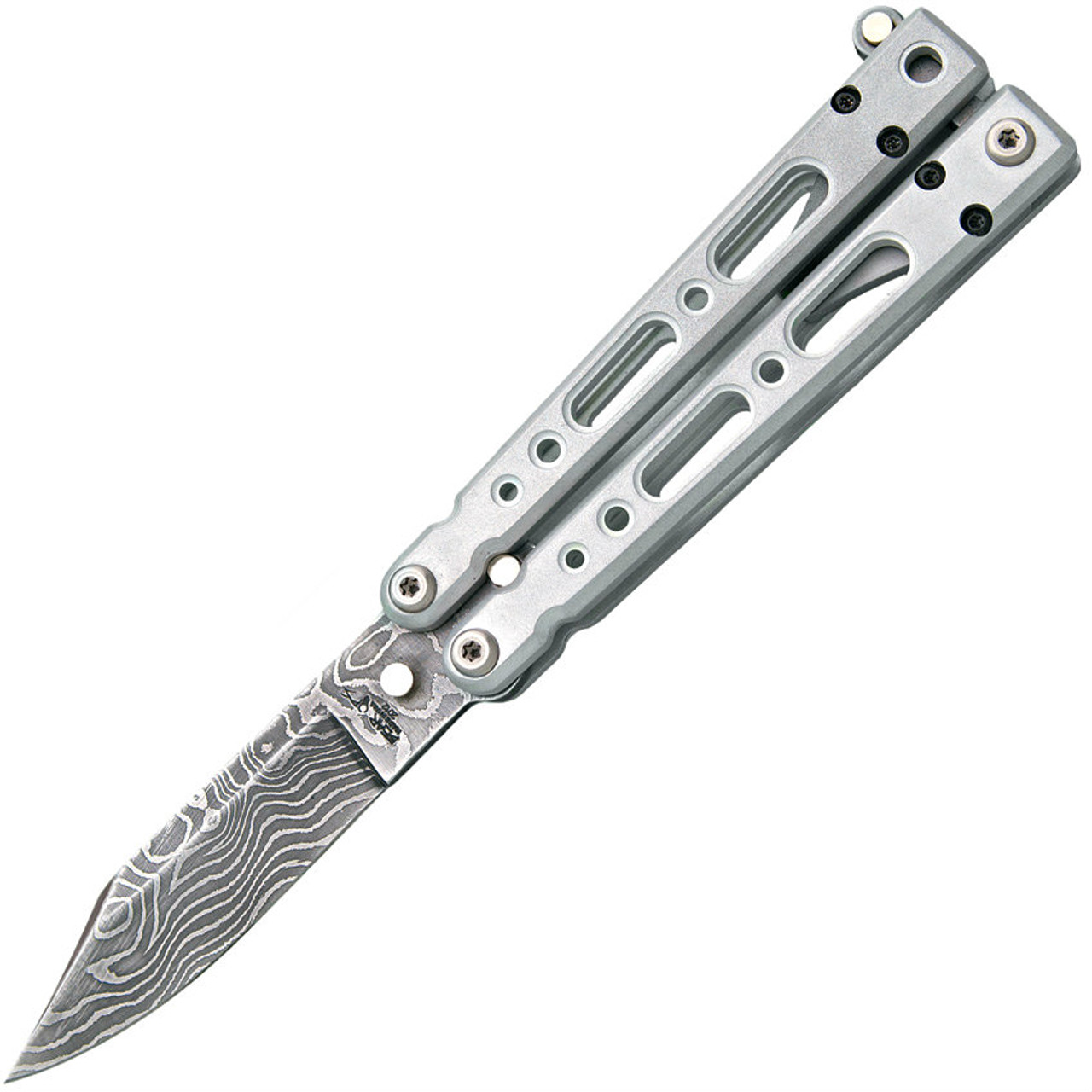 Bear Ops Bear Song IV Bead Blast Butterfly Knife (Damascus)