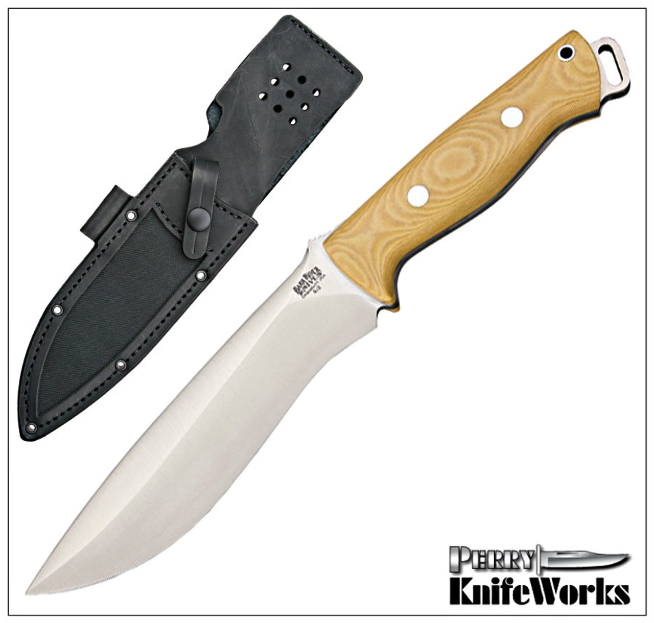 Bark River Bravo Strike Force Ivory Micarta Knife (Satin)