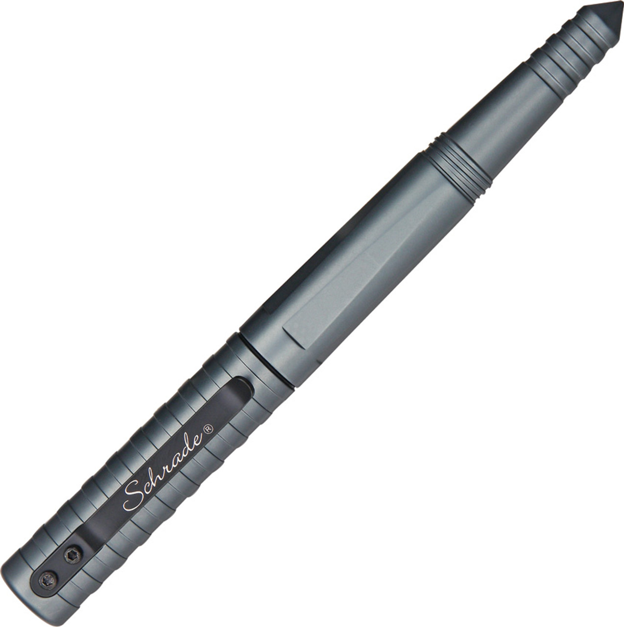 Schrade Tactical Fountain Pen (Gray) - Closed