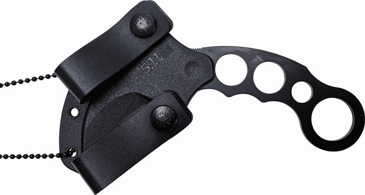 5.11 Tactical Karambit Fixed Blade Knife (Black) - Sheath