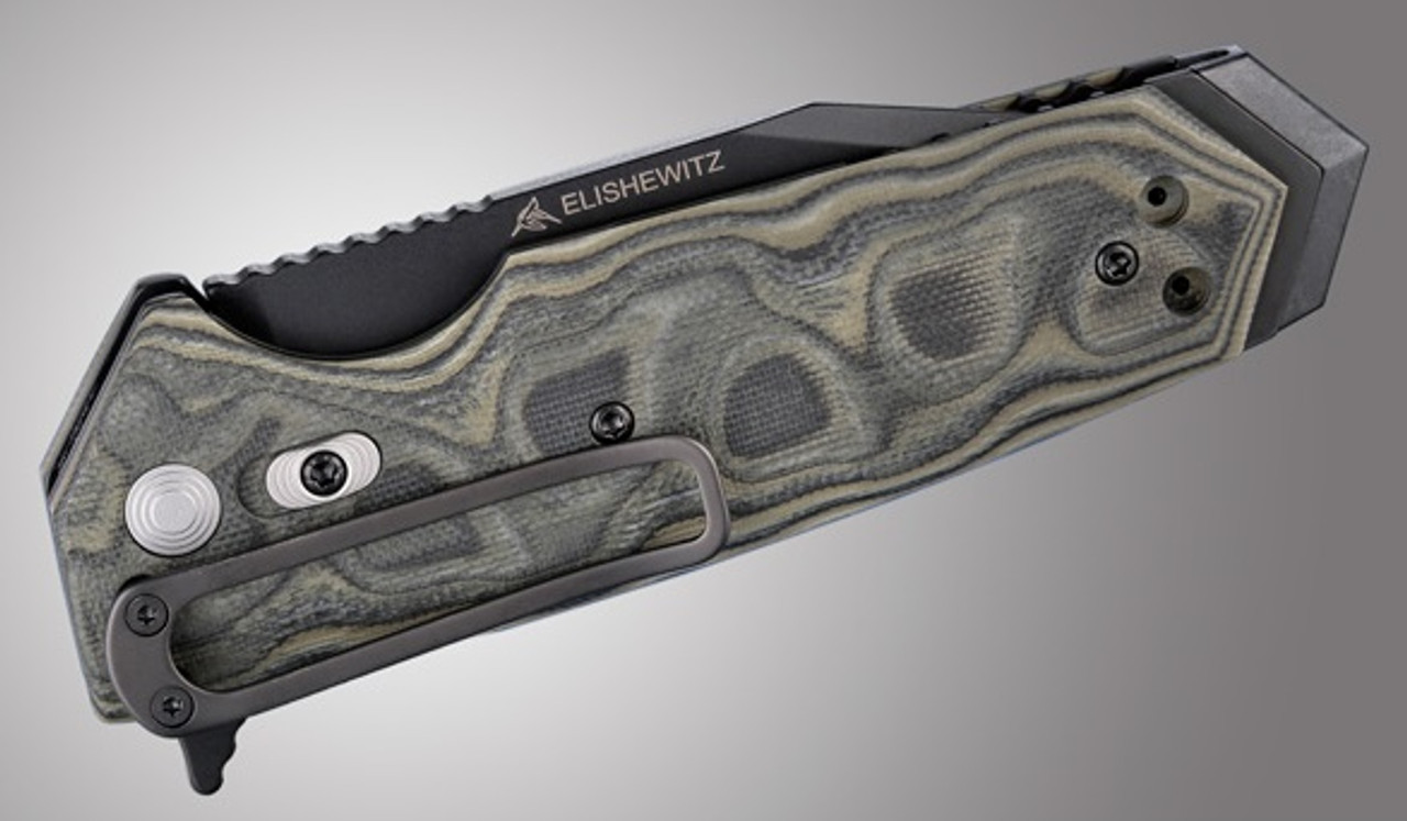 Hogue EX-02 Extreme Series G-Mascus Linerlock Knife (Black) - Closed Back