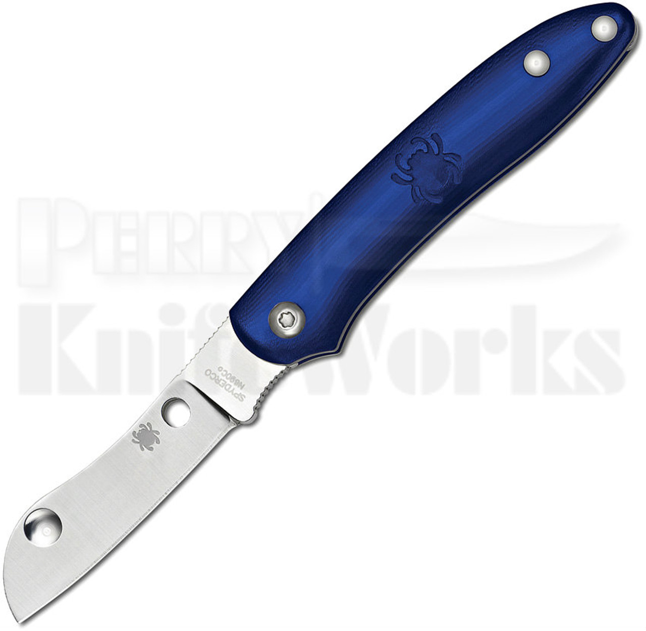 Spyderco Roadie Blue FRN Slip Joint Knife (Satin)