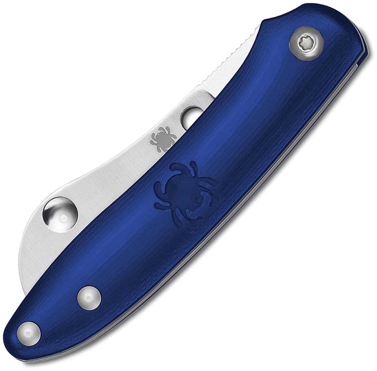 Spyderco Roadie Blue FRN Slip Joint Knife (Satin) - Closed