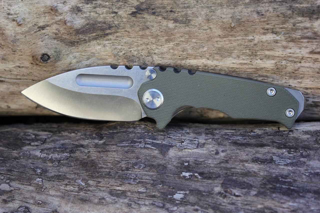 Medford Knife & Tool Micro Praetorian G Green/Tumble Knife (Tumbled)